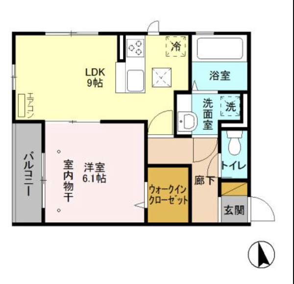 フィーカ　アパルフェの間取り