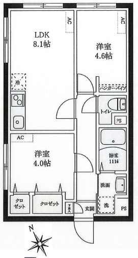 レピュア本郷レジデンスの間取り