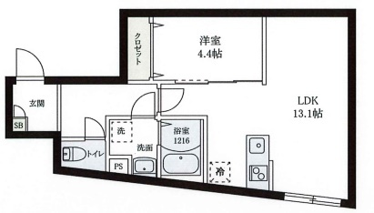 レピュア小石川レジデンスⅡの間取り