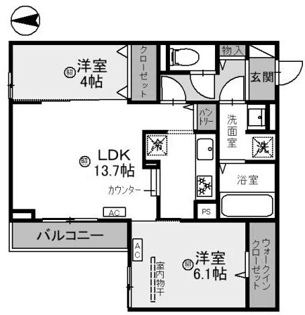 La maison青木町Ⅰの間取り