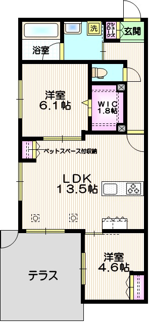 （仮称）川口市東川口２丁目メゾンの間取り