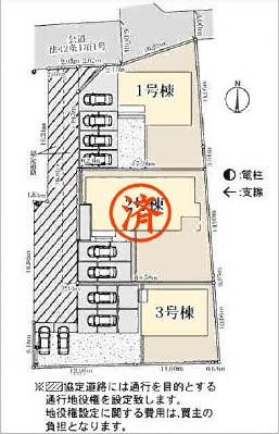 【区画図】 | 寄居町桜沢　全3棟　3号棟 | 3号棟