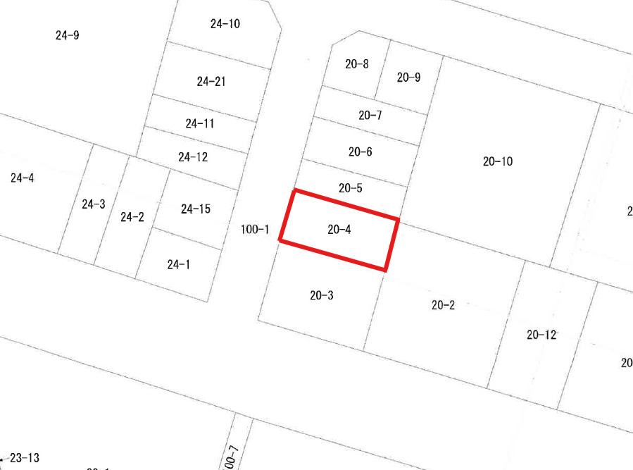 那覇市西二丁目　売地の土地図