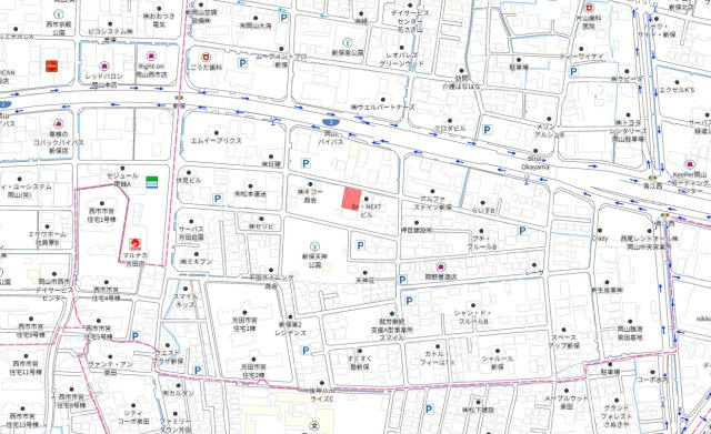 南区新保　1区画の地図