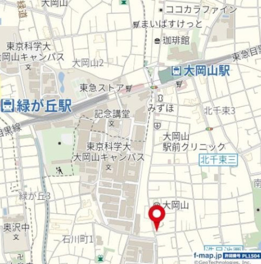 大田区南千束３丁目戸建の地図