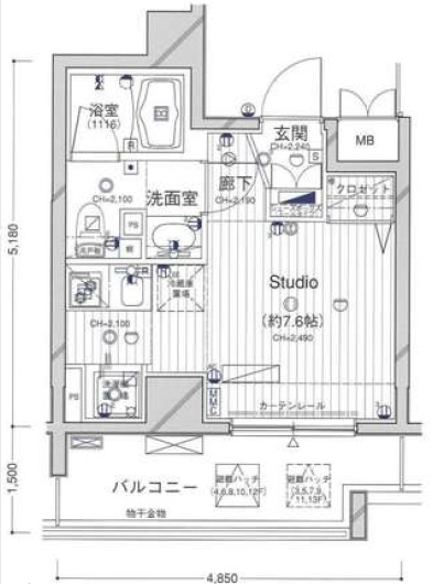ダイナシティ西新宿の間取り