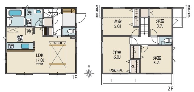 BLOOMING MAISON小平市大沼町2号棟 .の間取り