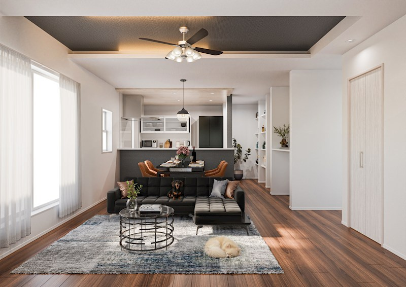 BLOOMING MAISON小平市大沼町2号棟 .の居間・リビング