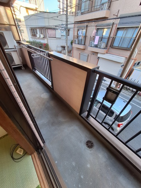 田村コーポのバルコニー