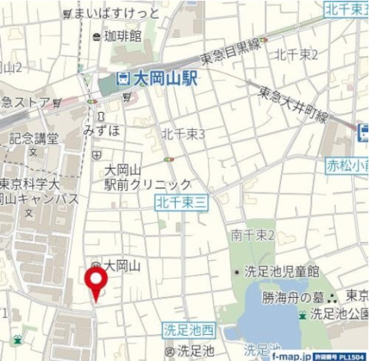 大田区南千束３丁目戸建　の地図
