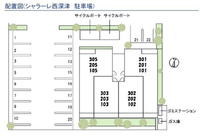 【区画図】 | シャラーレ西深津