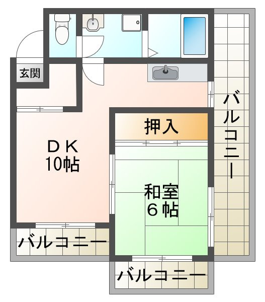 シャトー滝ノ茶屋の間取り