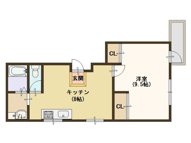 【間取り】 | ロイヤルハイツ加賀屋