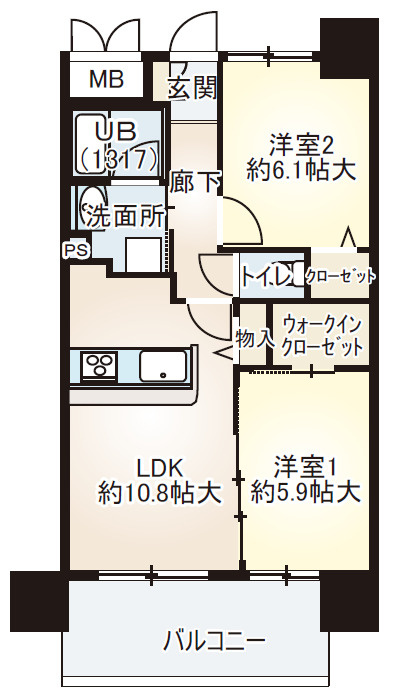 ベリー海老江の間取り