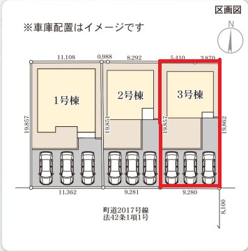 【区画図】 | LiveleGarden.S八千代東原　3号棟