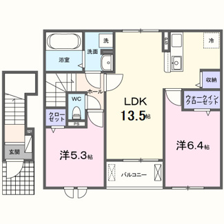 【間取り】 | マノワール磯城
