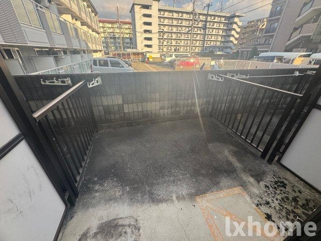 サンフォレスト新中条のバルコニー|広々としたバルコニーです