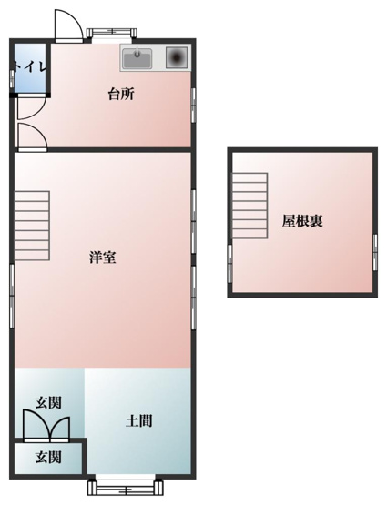 【間取り】 | （仮称）園部町若松町貸家
