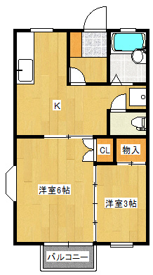 コーポすず蘭の間取り