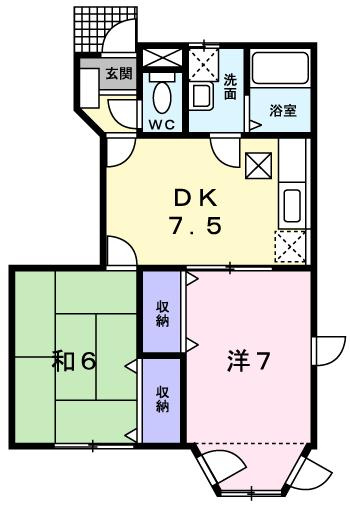 【間取り】 | グリーンヴァレイB