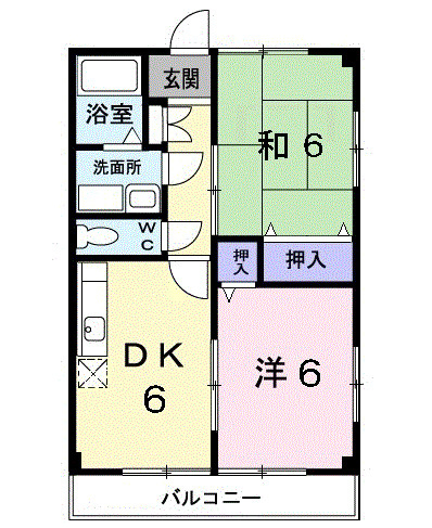 ソレイユ城山の間取り