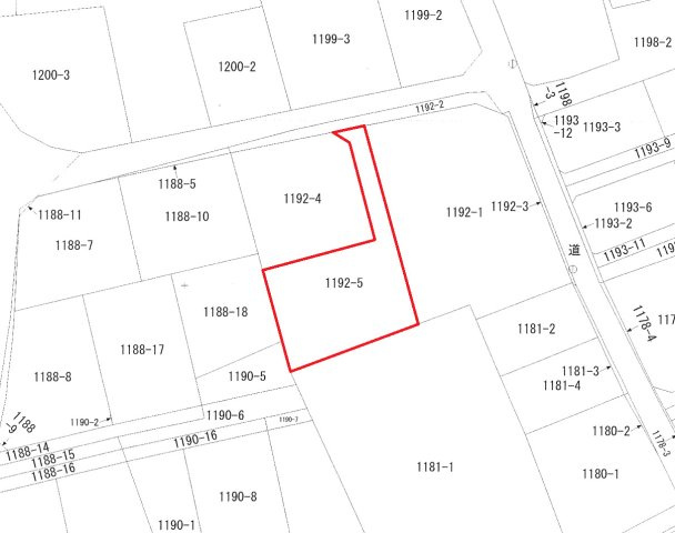 【土地】前橋市荒子町　約117坪と広々！荒子小学校まで約350ｍの土地図