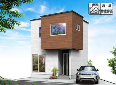 【外観パース】 | 静岡市葵区千代田1丁目 8期 新築一戸建て | 外観パースです