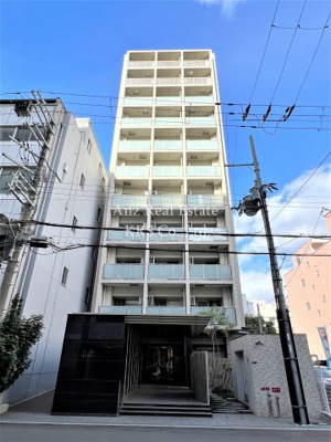 【外観】 | ネットフローラ立売堀 | 暖かみのあるクリームベージュの外観のマンションです♪