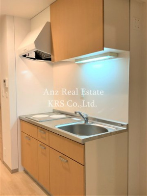 【キッチン】 | ネットフローラ立売堀 | 2口IHコンロ♪上部に棚もあって便利♪シンクも大きい！