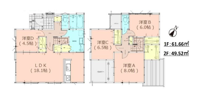糟屋郡宇美町桜原2丁目第12-1棟(1号棟)