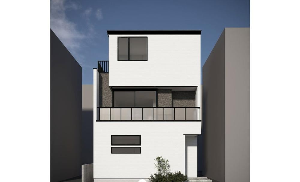 品川区西品川　新築住宅の外観パース