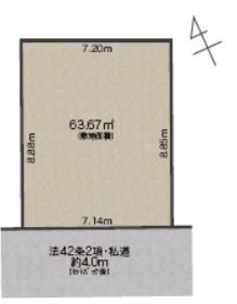 品川区西品川　新築住宅の区画図