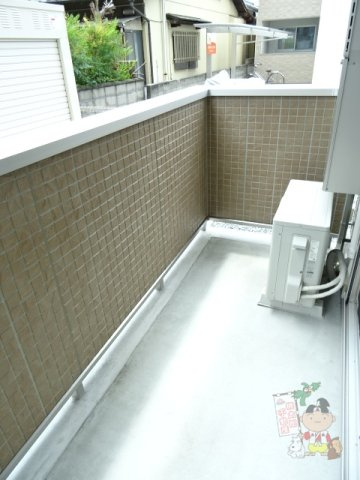 アルシオネ岡山駅西のバルコニー