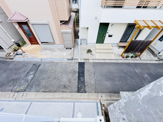 葛飾区東金町５丁目新築戸建【半田小学校：6分】の展望|バルコニーより東側道路側眺望