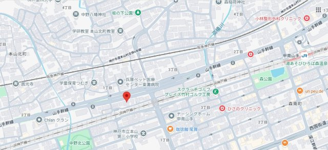 本山北町1丁目土地の地図|物件所在地となります