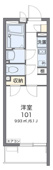 間取図は１０１号室の場合です。