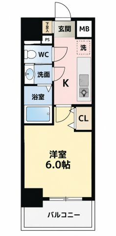 ディアレイシャス名古屋大須通の間取り