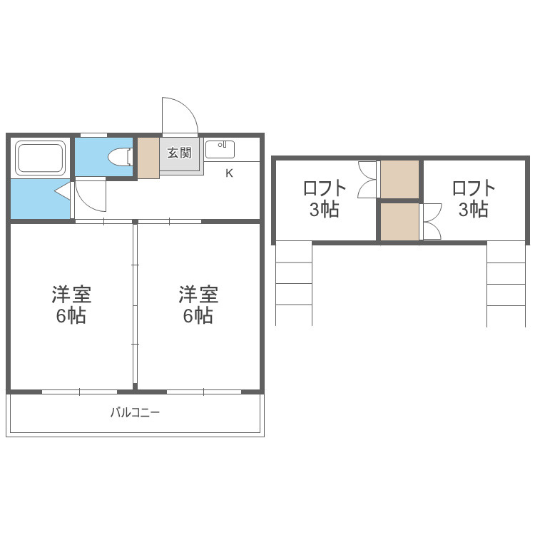 サンライフ二日市の間取り