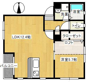 ラフィーネ西新の間取り