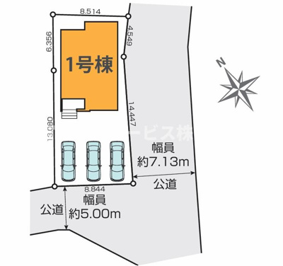 【区画図】 | 浜松市中央区笠井町 2期 新築一戸建て | 区画図です