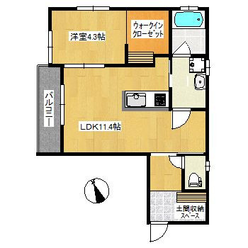 エリーナプラザ梅林駅前Ⅱの間取り