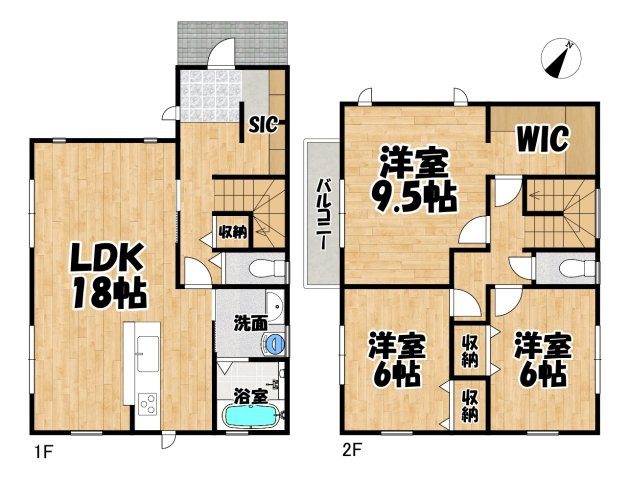 多賀城市新田の間取り