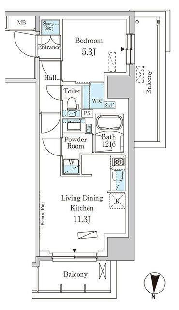 パークアクシス両国スクエアの間取り| 