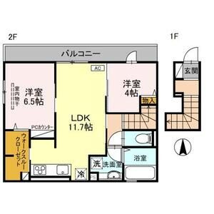 インカウンターの間取り