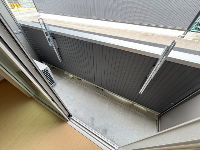 サンシャリテ向丘B棟のバルコニー