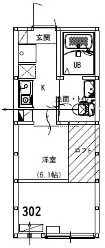 アルサーヴ千葉の間取り