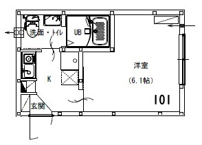アルサーヴ千葉の間取り
