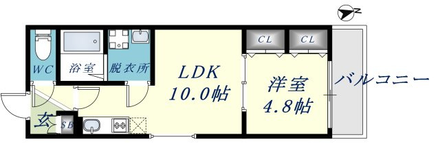 badge tomoi Est4の間取り