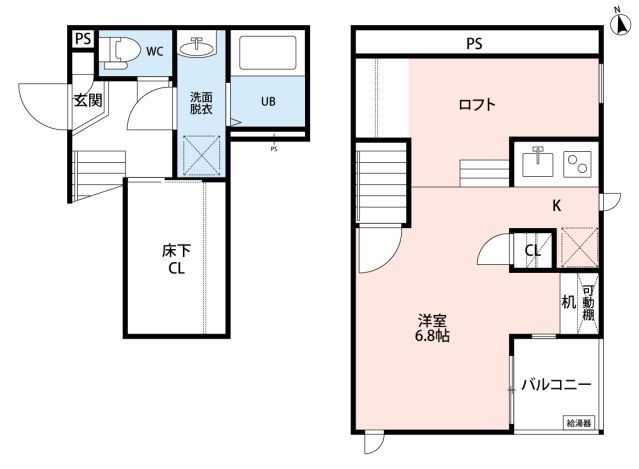 ＣＢヴィレッタ津福駅前の間取り