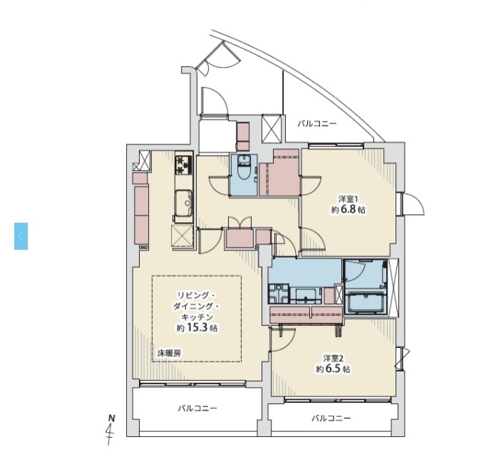 ★仲介手数料無料★アビデ白金台（南向き・角住戸・リノベーション済み）